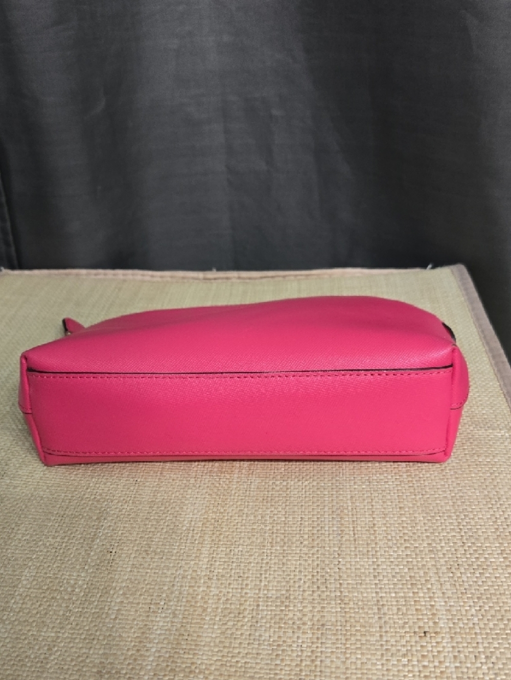 Coach Hot Pink Saffiano Cosmetic Bag - Picture 3 of 9